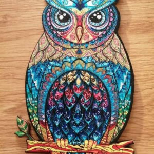 Fa puzzle gyerekeknek bagoly