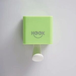 Felragasztható cicás akasztó - Zöld