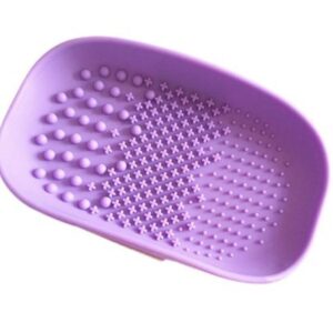 Szilikon sminkecset tisztító lila