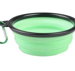 Latex hordozható etető és itató tál kutyáknak (350ML) menta