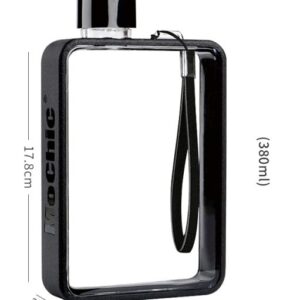 A5 lapos kulacs (380 ml) Fekete