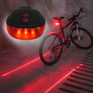 Kerékpár lámpa, bicikli lámpa, lézeres hátsó lámpa