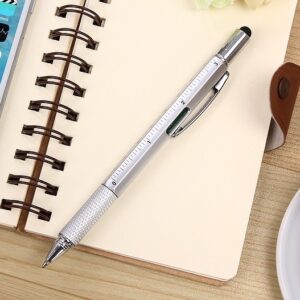 Többfunkciós toll, multifunkciós toll, szerszám toll (6 az 1-ben) Szürke