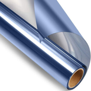 Fényvisszaverő ablakfólia, árnyékoló tükörfólia 90 x 200 cm kék