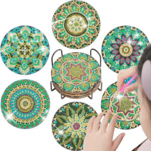 Mandala gyémántfestő készlet Zöld