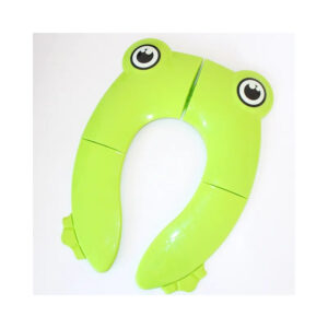 Összehajtható állatmintás gyermek WC szűkítő Zöld béka