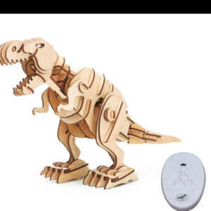 Robotime 3D interaktív fa puzzle - T-rex dínó
